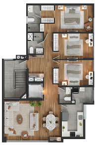 Plano del departamento — Dpto. Flat Tipo A